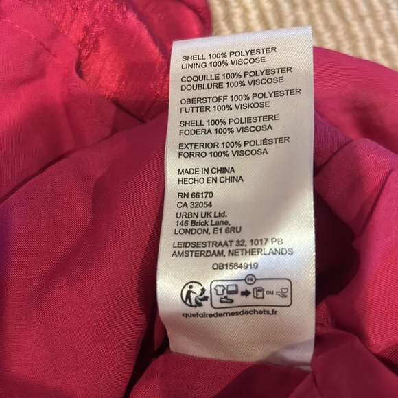 NWT FREE PEOPLE cha cha silky maroon maxi dress size medium - Picture 14 of 15